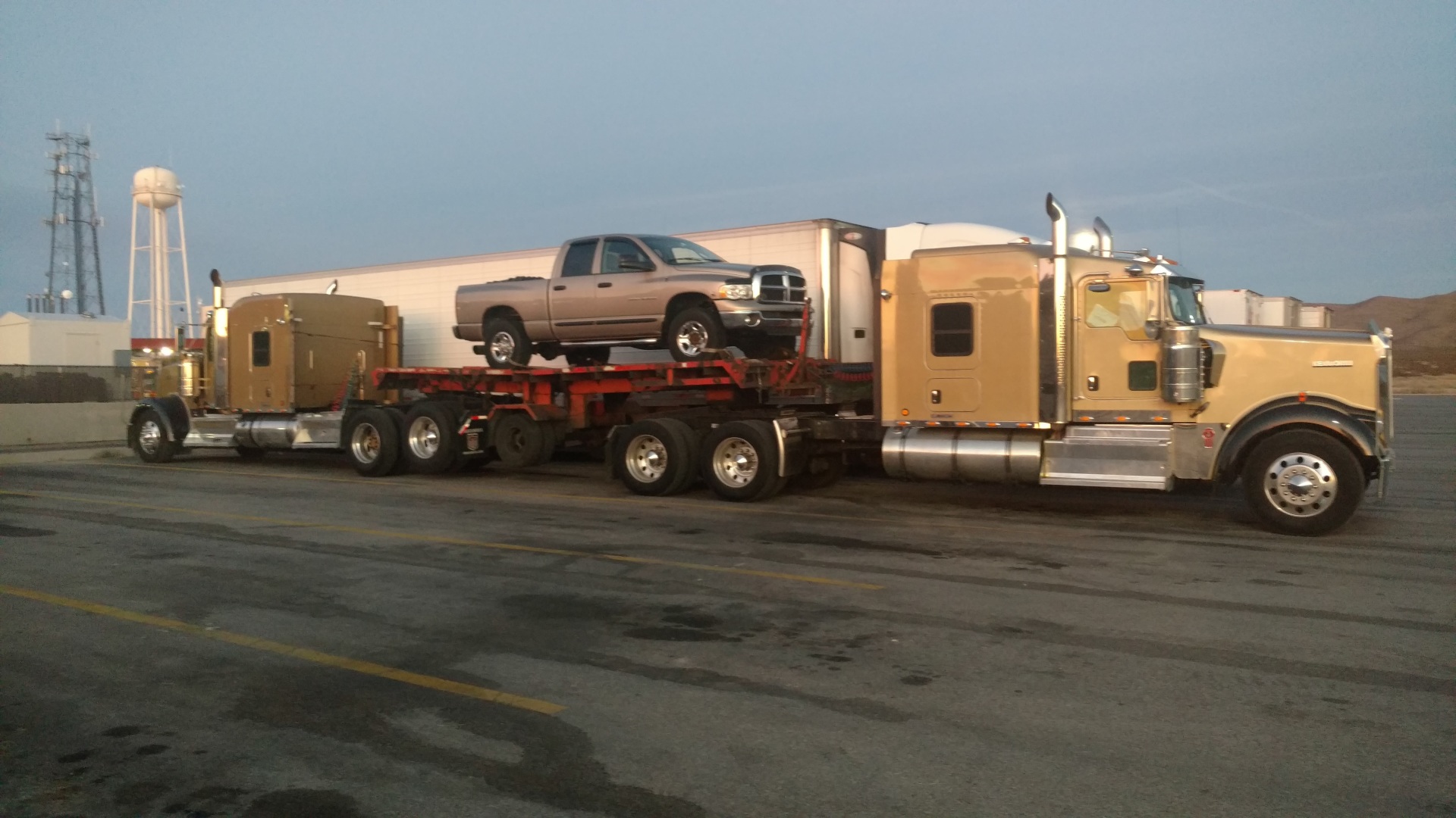 Long haul truck transport