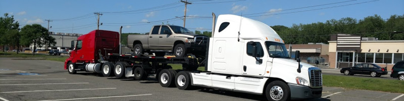 Piggyback truck transport
